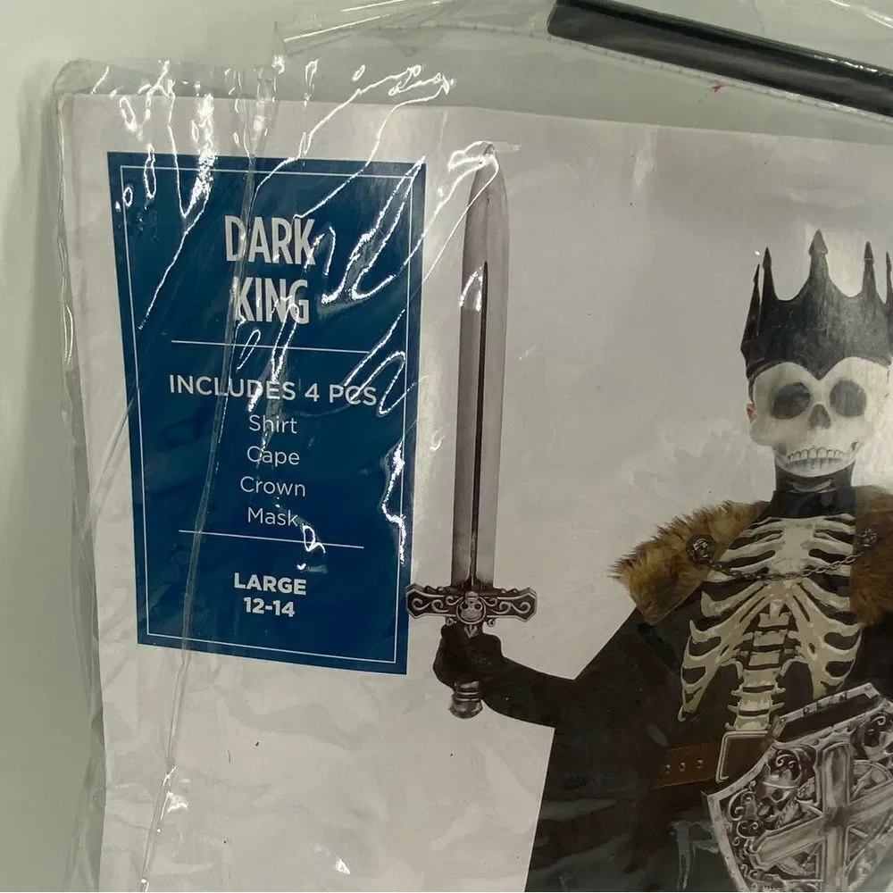 Halloween Costumes Dark King Kids Costume - Black and Brown size L
